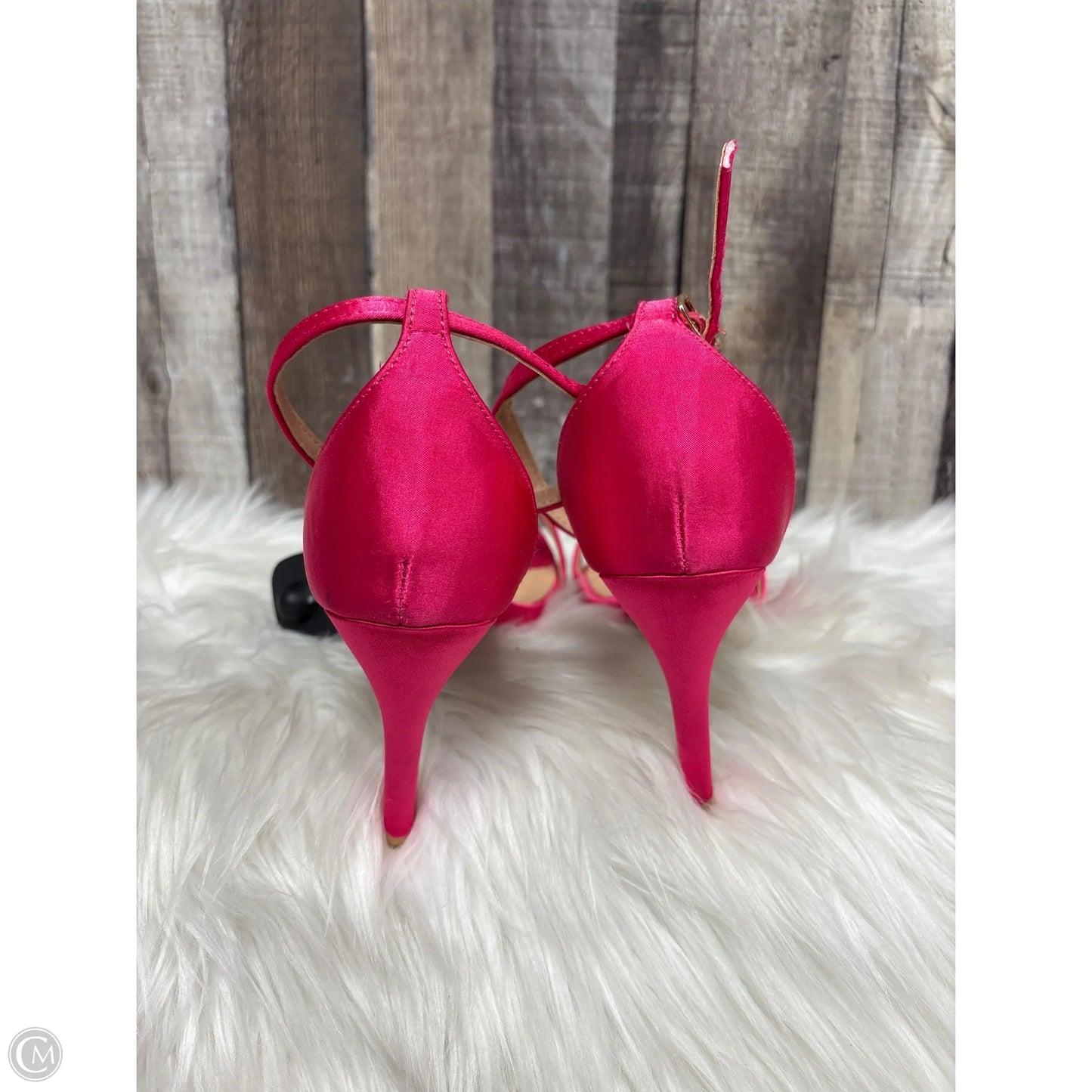 Sandals Heels Stiletto By Cme In Pink, Size: 9.5