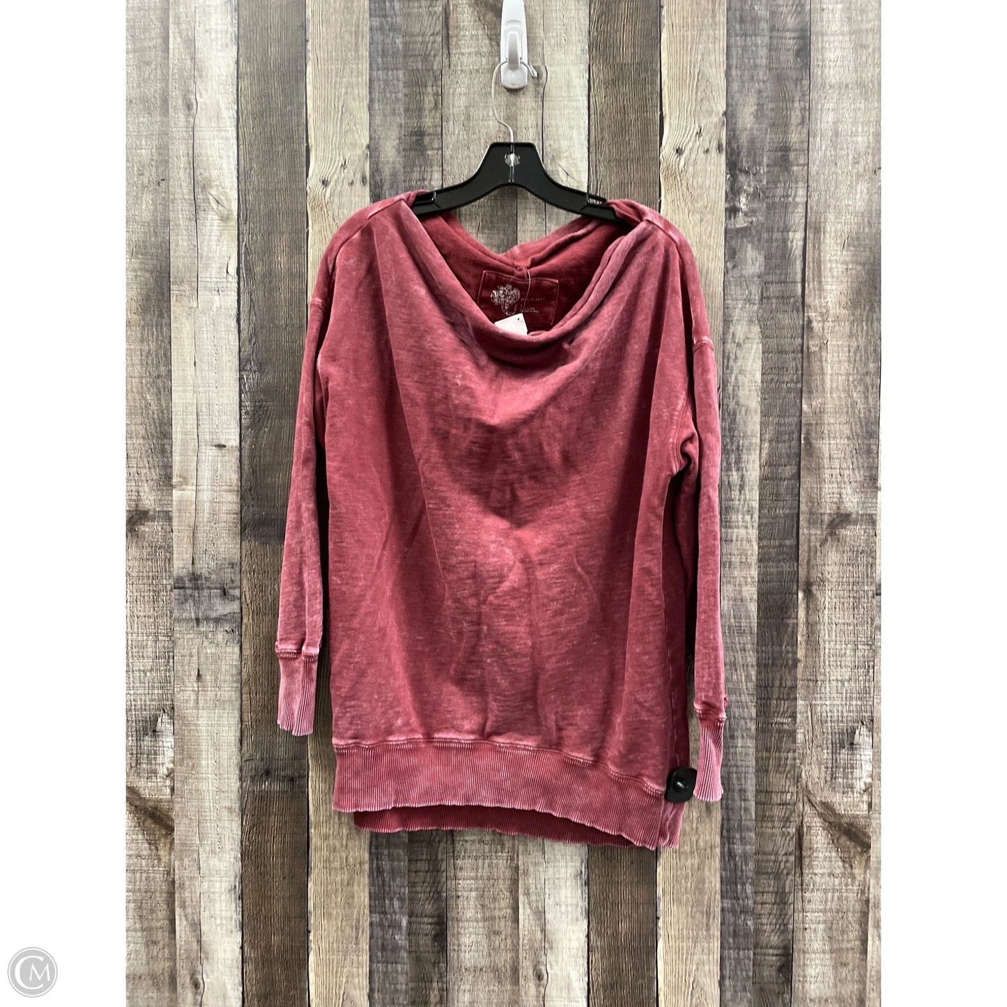 Sweatshirt Crewneck By Pilcro In Maroon, Size: L