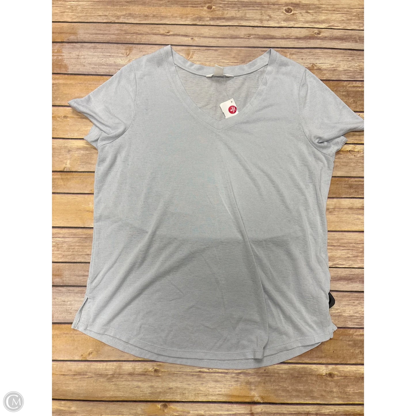 Athletic Top Short Sleeve By Athleta In Blue, Size: Xl