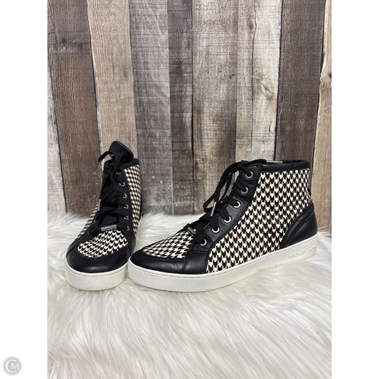 Boots Designer By Michael Kors In Checkered Pattern, Size: 10