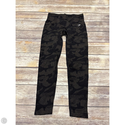 Athletic Leggings By Gym Shark In Camouflage Print, Size: M