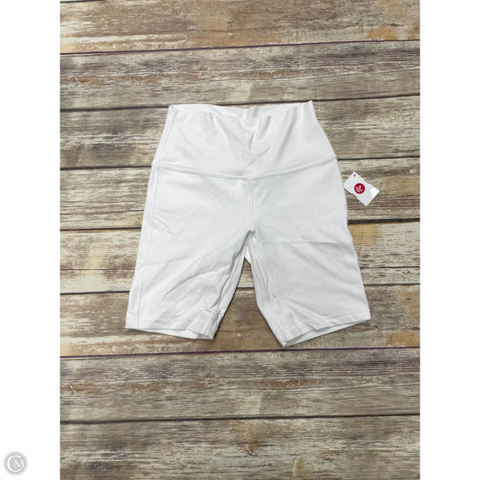 Athletic Shorts By Lululemon In White, Size: 6