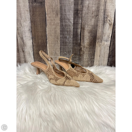 Sandals Heels Stiletto By A New Day In Tan, Size: 6.5