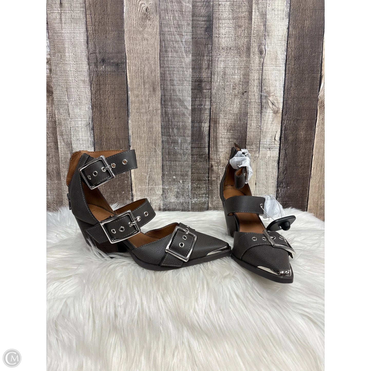 Shoes Heels Block By Cmc In Grey, Size: 7.5