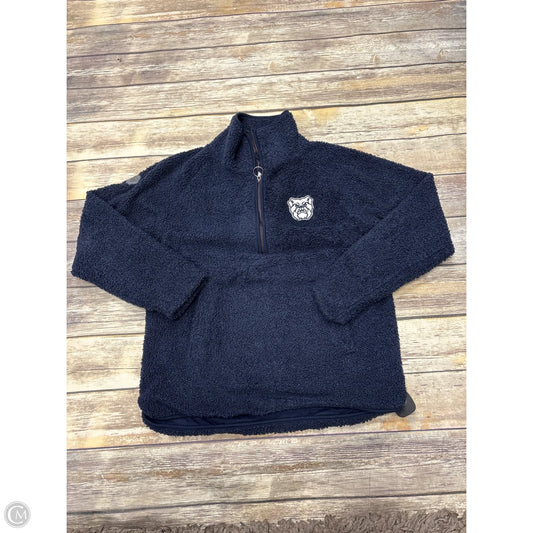 Jacket Faux Fur & Sherpa By Colosseum In Navy, Size: L