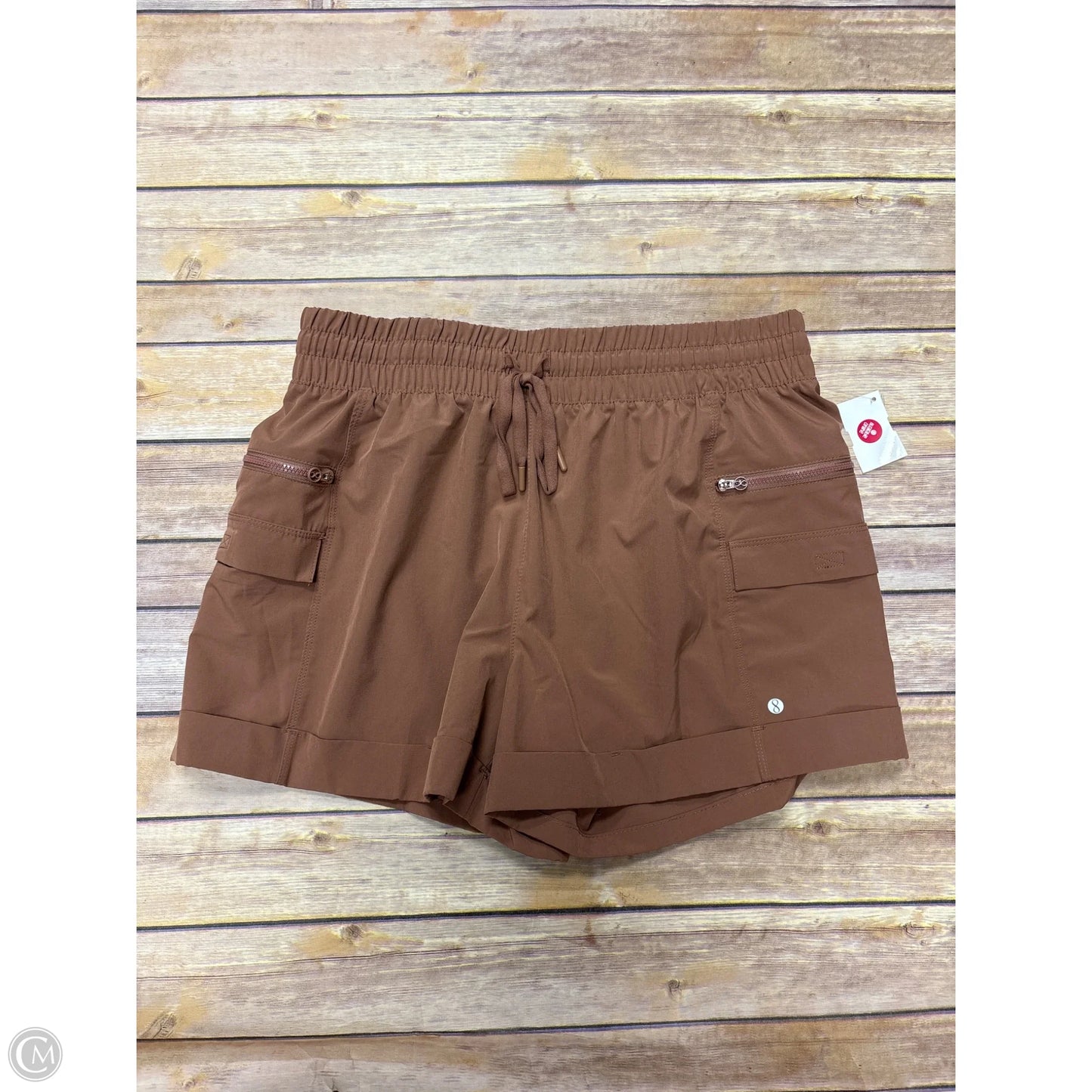 Athletic Shorts By Layer 8 In Tan, Size: L