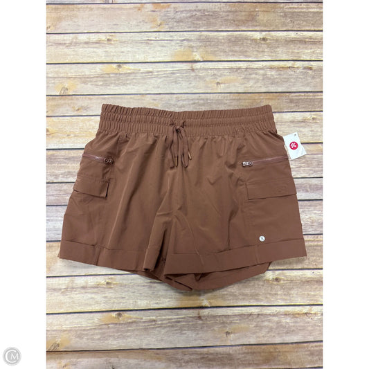 Athletic Shorts By Layer 8 In Tan, Size: L