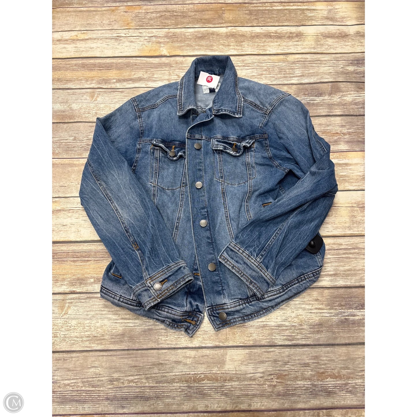 Jacket Denim By Universal Thread In Blue Denim, Size: M