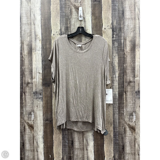 Athletic Top Short Sleeve By Athleta In Maroon, Size: 3x