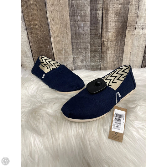 Shoes Flats By Toms In Navy, Size: 7