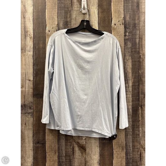 Athletic Top Long Sleeve Crewneck By Lululemon In Blue, Size: L