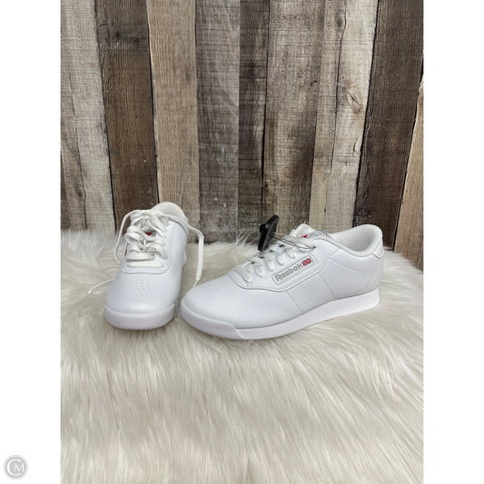 Shoes Athletic By Reebok In White, Size: 7.5