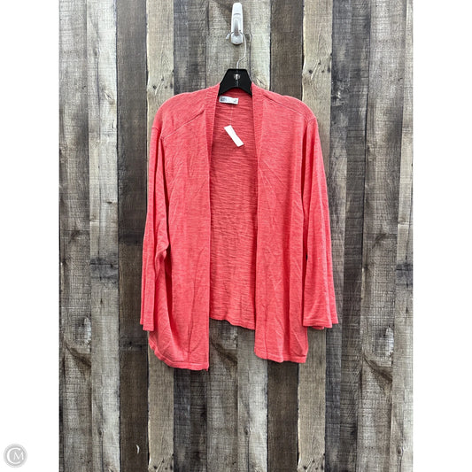 Cardigan By Croft And Barrow In Coral, Size: 3x