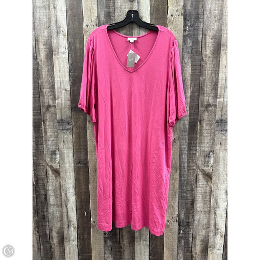 Dress Casual Midi By J. Jill In Pink, Size: 2x