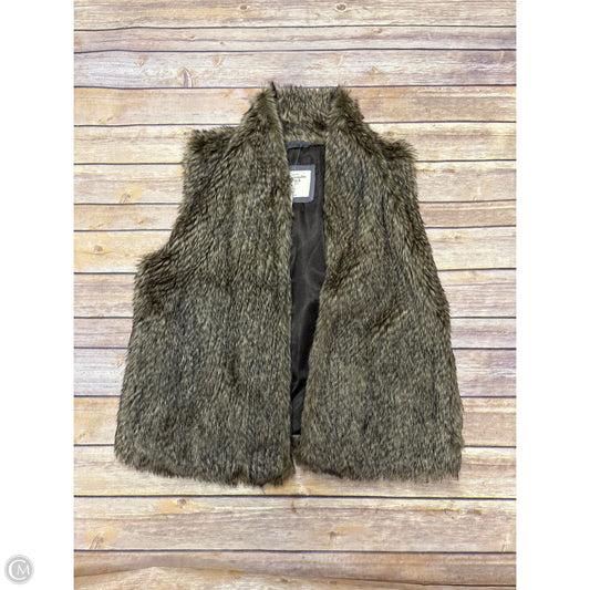 Vest Faux Fur & Sherpa By Abercrombie And Fitch In Tan, Size: L