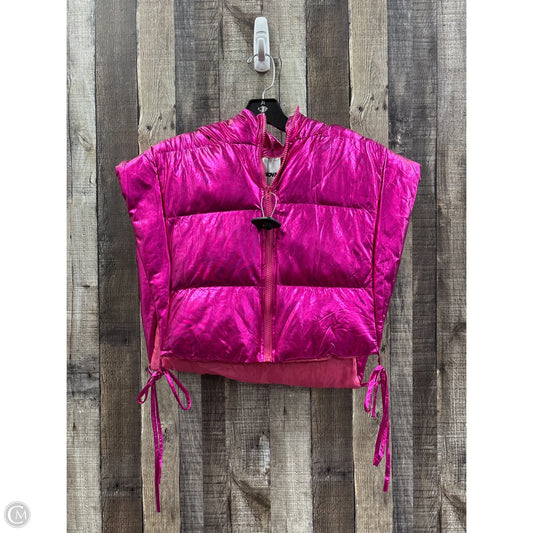 Vest Puffer & Quilted By Fashion Nova In Pink, Size: 1x