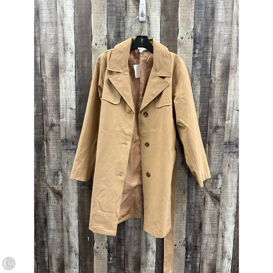 Coat Raincoat By Time And Tru In Tan, Size: S