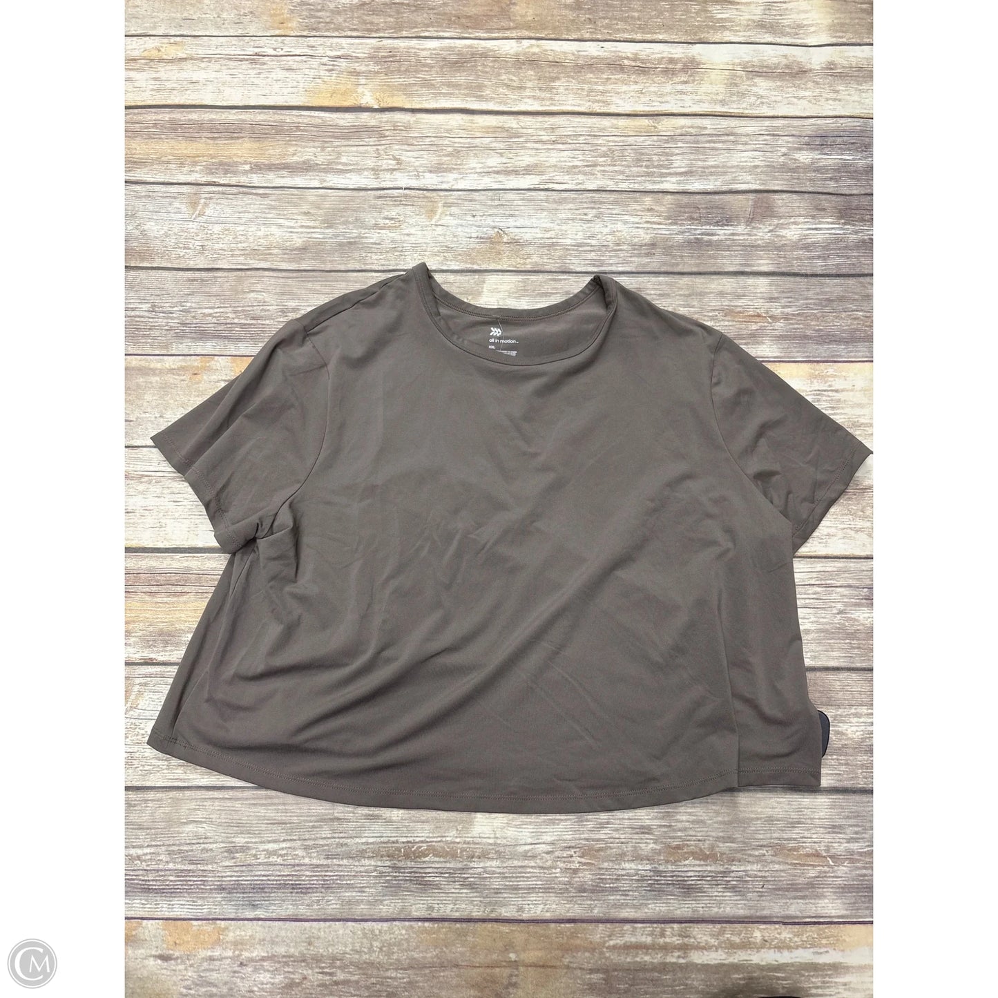 Athletic Top Short Sleeve By All In Motion In Taupe, Size: Xxl