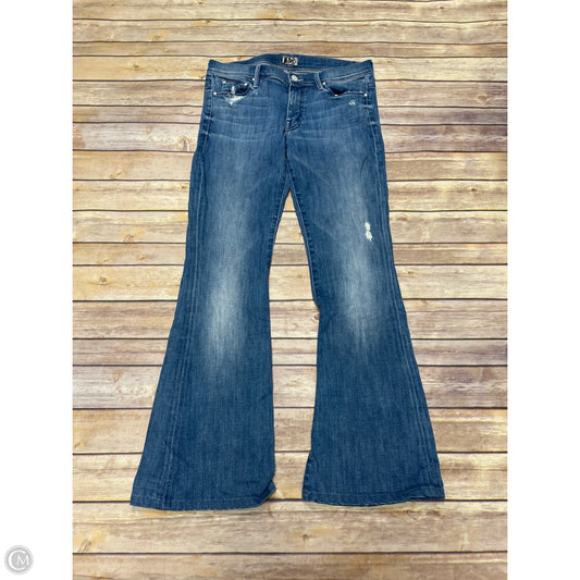 Jeans Boot Cut By Mother Jeans In Blue Denim, Size: 6