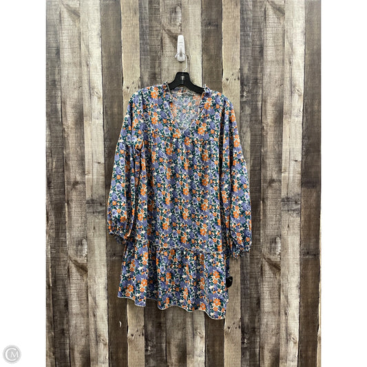 Dress Casual Short By Kirundo In Floral Print, Size: M