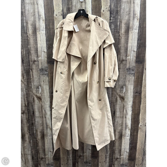 Coat Trench Coat By Cmf In Tan, Size: 1x