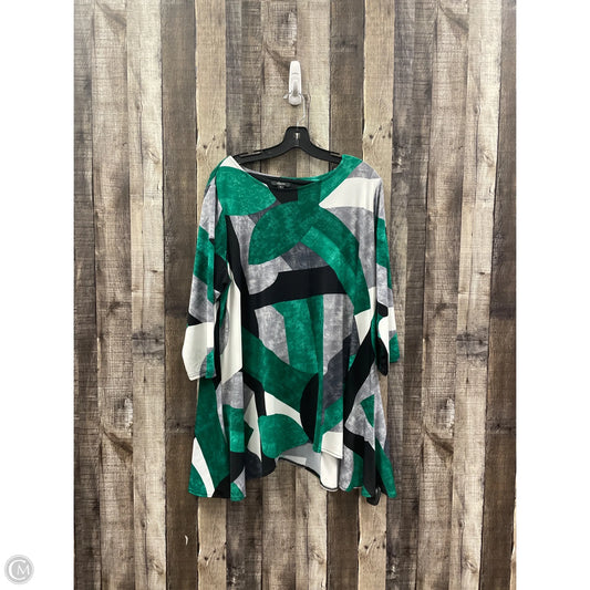 Top 3/4 Sleeve By Alfani In Multi-colored, Size: 2x
