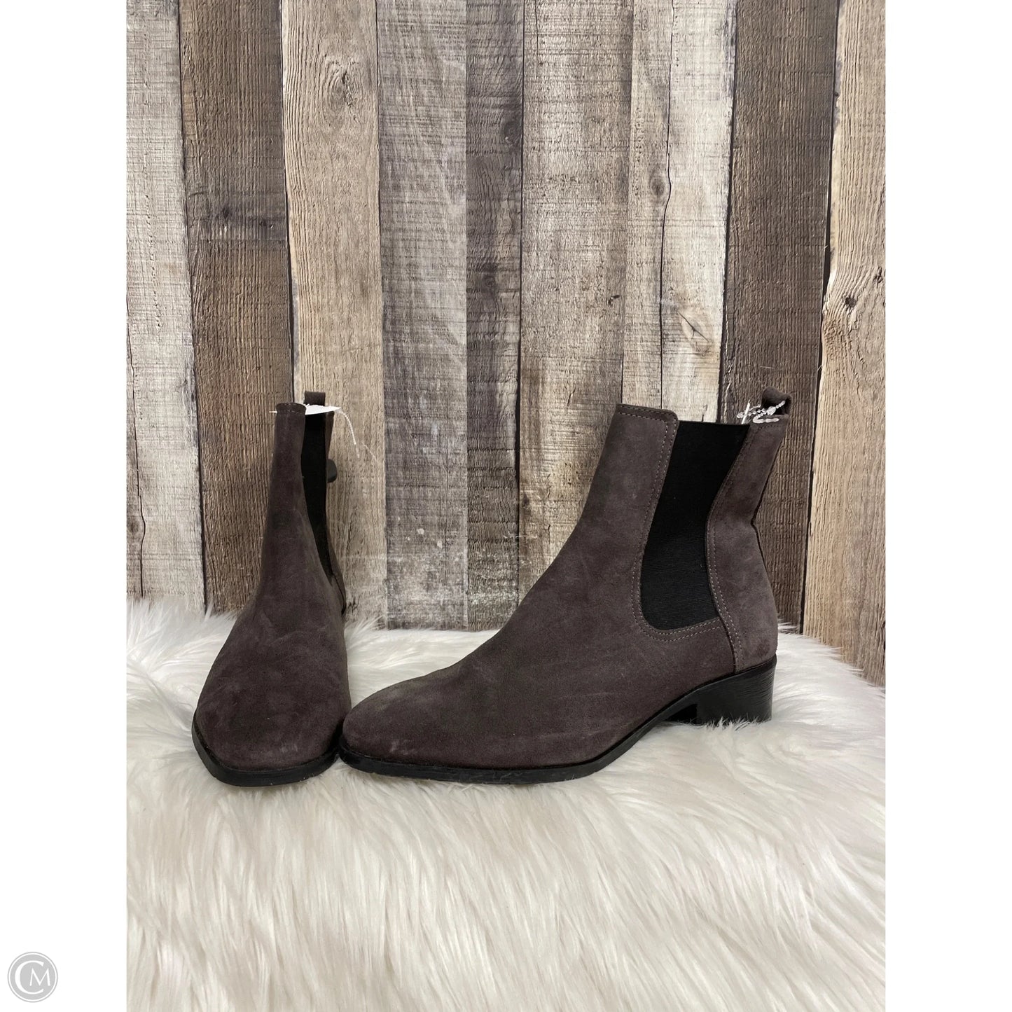 Boots Ankle Flats By Kenneth Cole Reaction In Grey, Size: 9.5