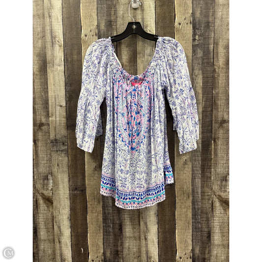 Top 3/4 Sleeve Designer By Lilly Pulitzer In Multi-colored, Size: Xl