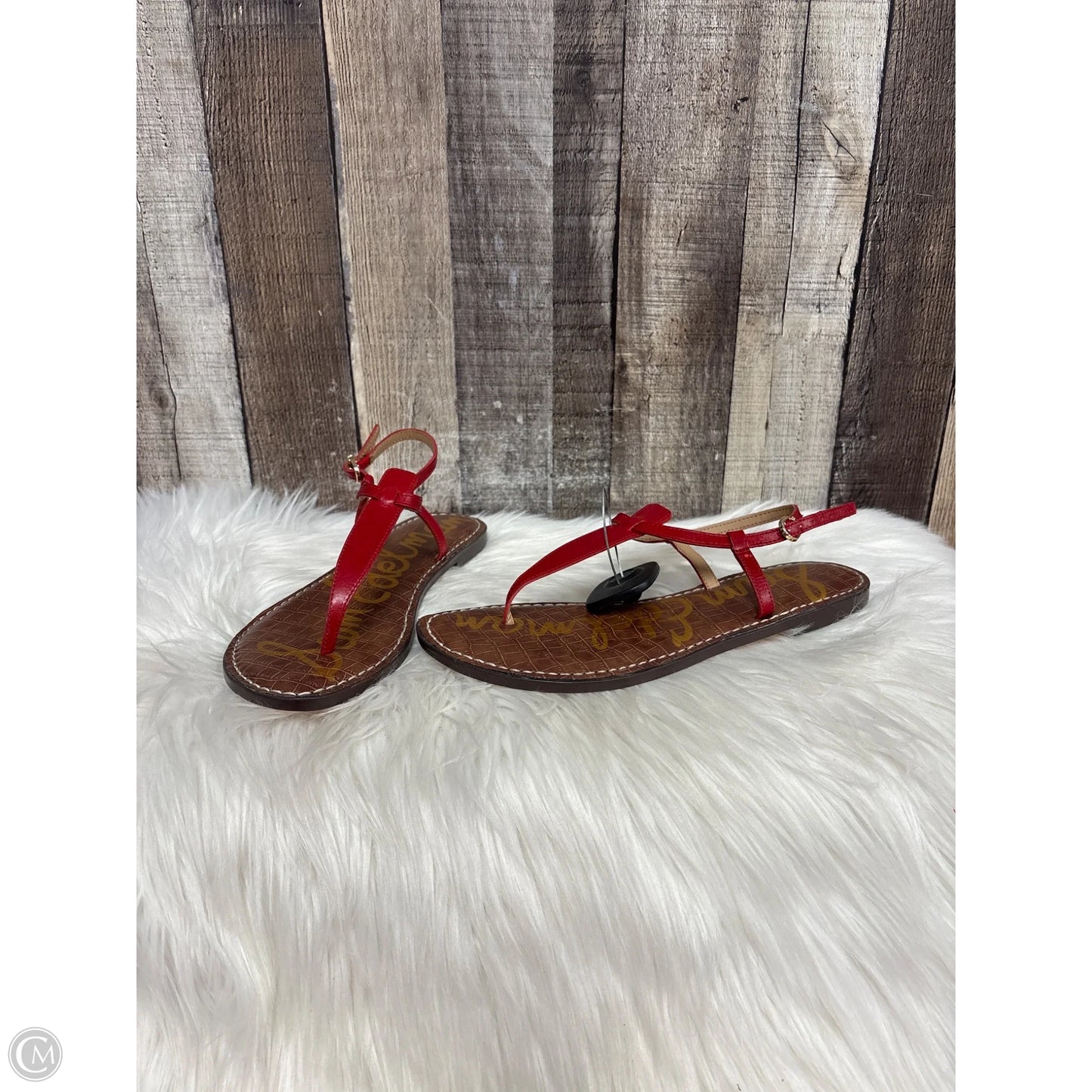 Sandals Flats By Sam Edelman In Red, Size: 8.5