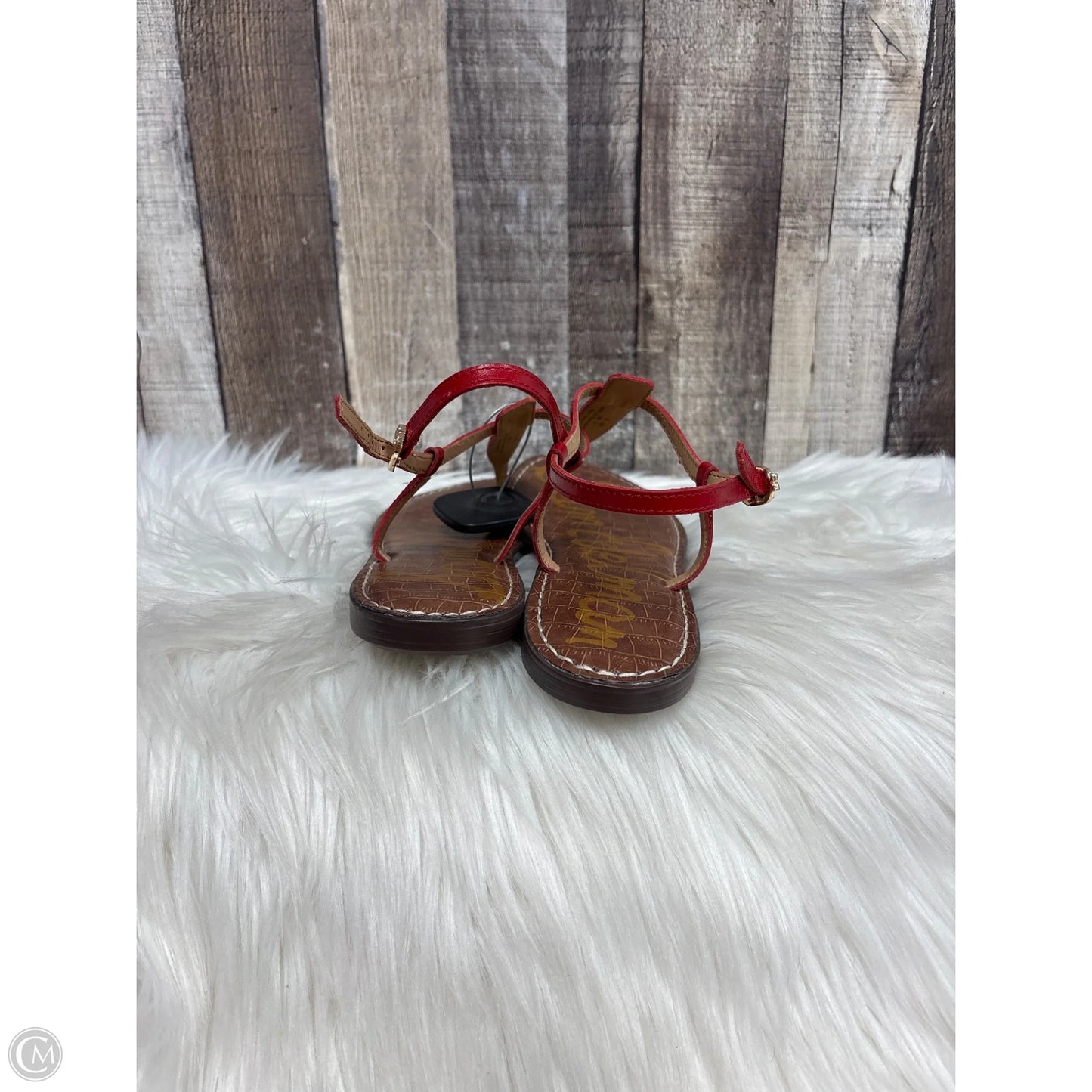 Sandals Flats By Sam Edelman In Red, Size: 8.5