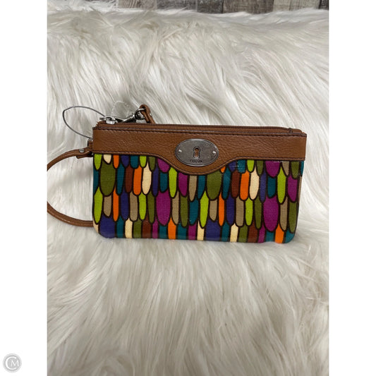 Wristlet Leather By Fossil, Size: Small