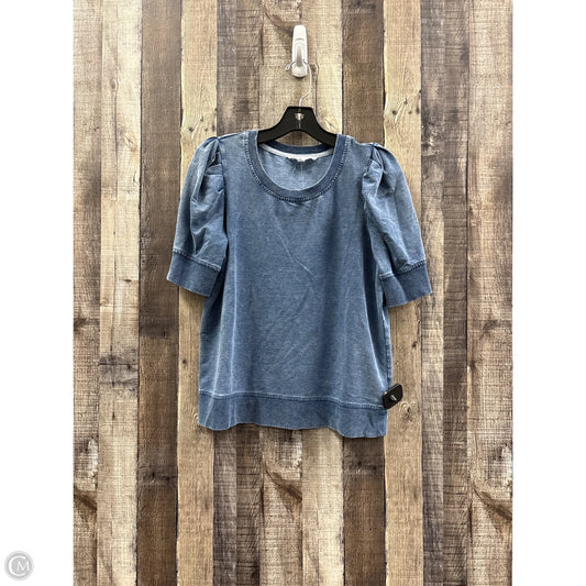 Top Short Sleeve By Jane And Delancey In Blue, Size: S