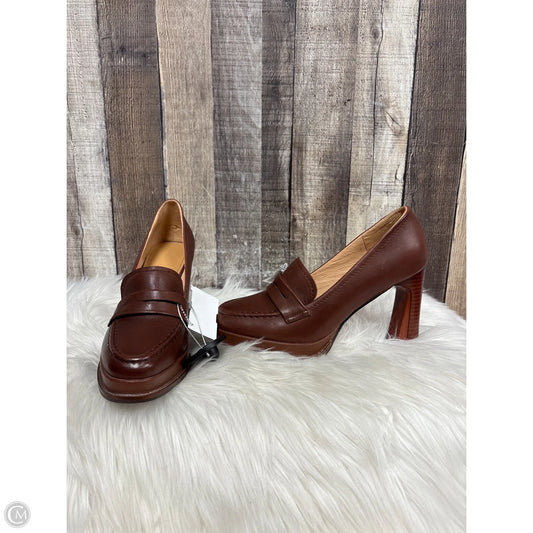 Shoes Heels Block By Cme In Brown, Size: 7