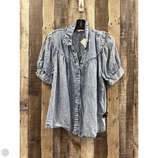 Top Short Sleeve By Jane And Delancey In Blue, Size: M