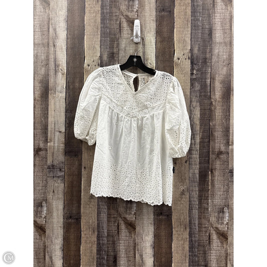 Top Short Sleeve By Industry In White, Size: S