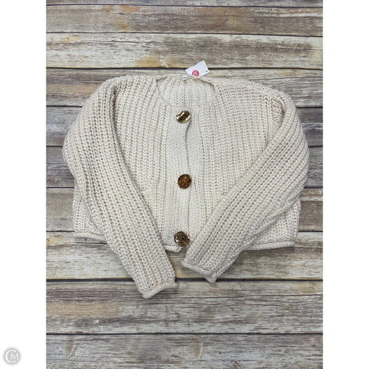 Sweater Cardigan By Cmf In Beige, Size: Xs