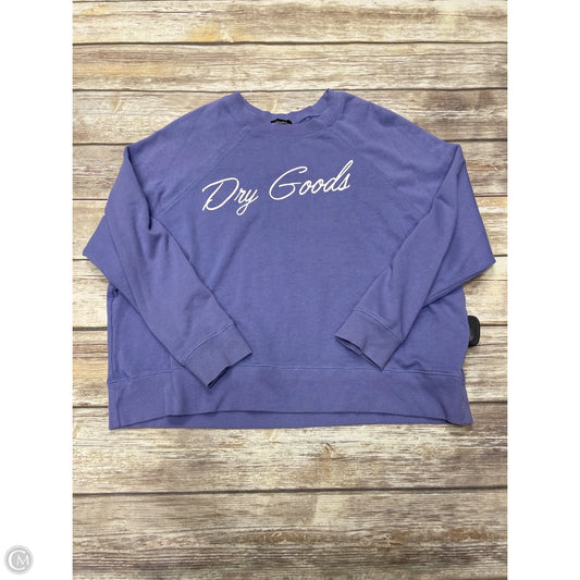 Sweatshirt Crewneck By Originality In Purple, Size: Xs