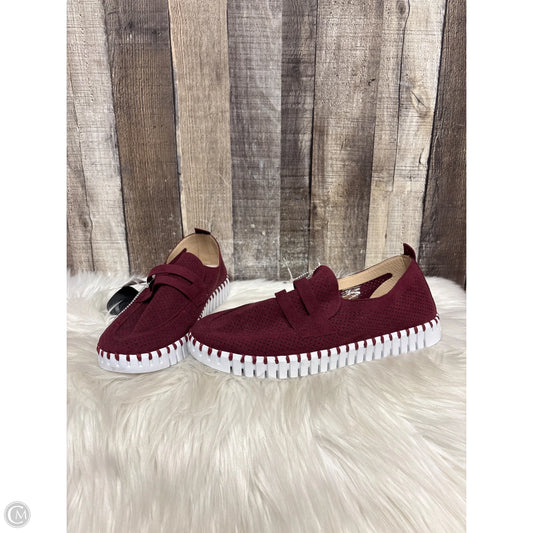 Shoes Flats By Ilse Jacobsen In Maroon, Size: 9
