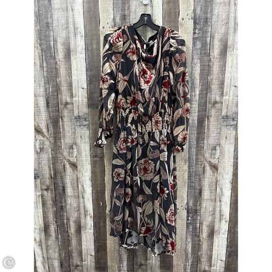 Dress Casual Midi By Cupio In Floral Print, Size: L