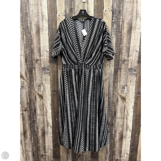 Dress Casual Maxi By Bloomchic In Black & White, Size: L