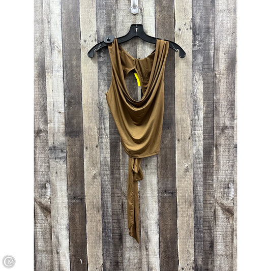 Top Sleeveless By Fashion Nova In Brown, Size: Xl
