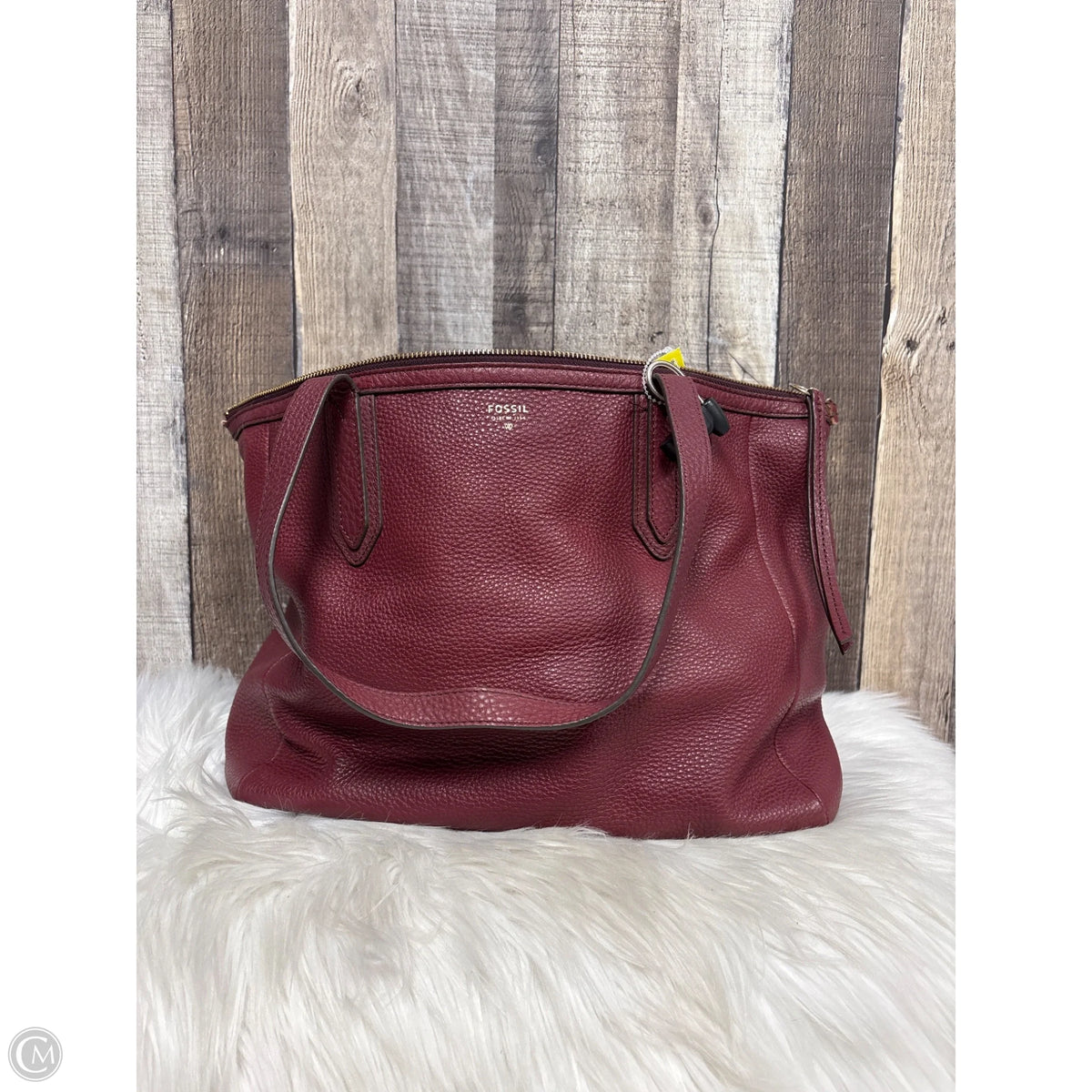 Wallet Leather By Fossil, Size: Medium