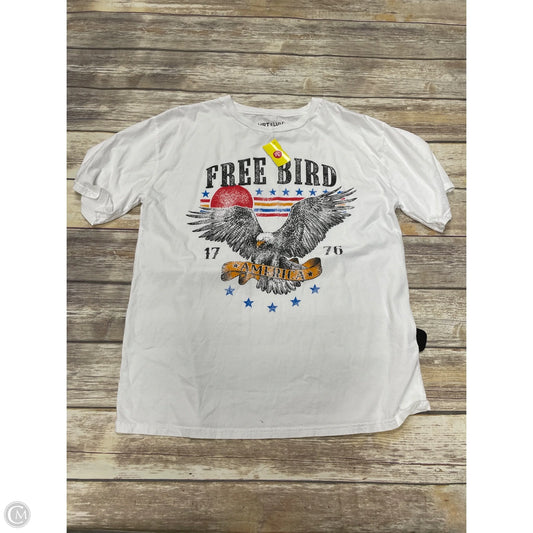 Top Short Sleeve By Cme In White, Size: S