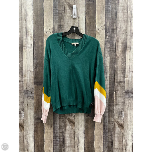 Sweater By Les Serein In Green, Size: L