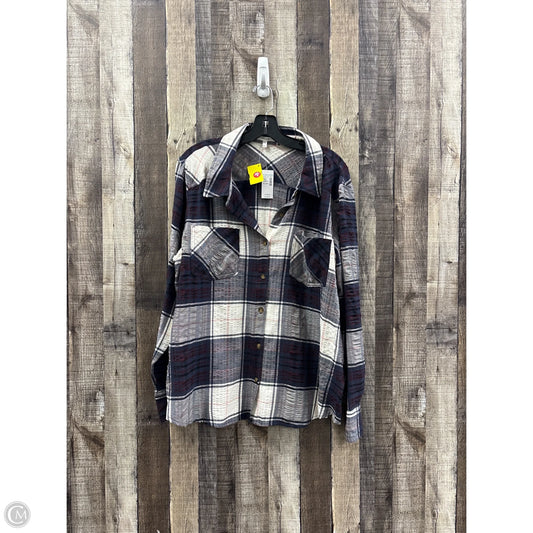 Top Long Sleeve By Maurices In Multi-colored, Size: Xxl