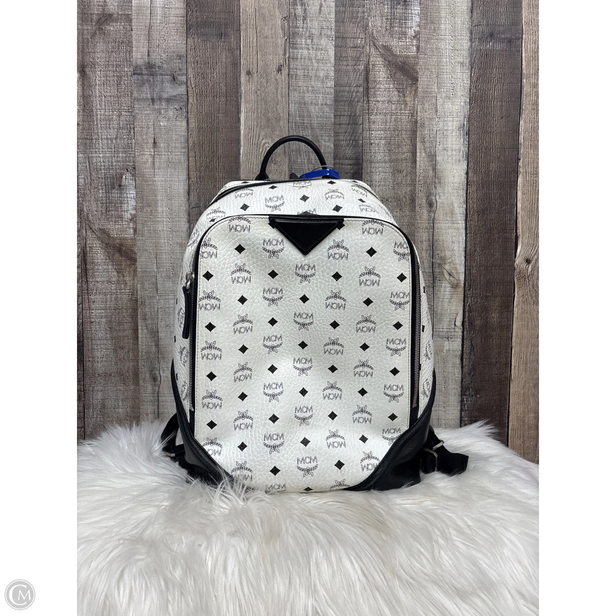 Backpack Luxury Designer By Mcm, Size: Large