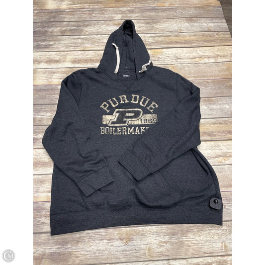 Sweatshirt Hoodie By Cme In Grey, Size: 2x