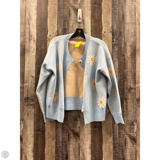 Sweater Cardigan By Cmf In Floral Print, Size: M