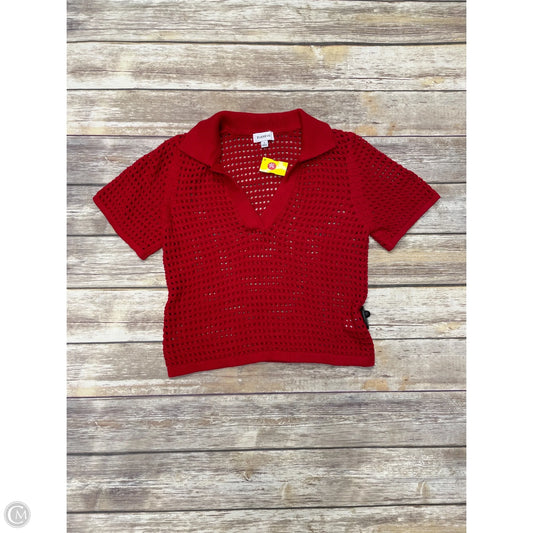 Sweater Short Sleeve By Evereve In Red, Size: S
