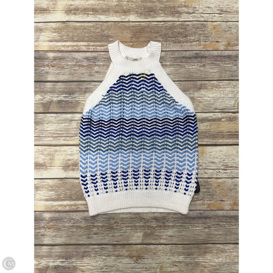 Top Sleeveless By Loft In Striped Pattern, Size: M